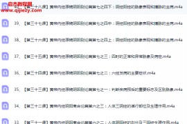 黄帝内经辩证论治课程精品解读音频课程40集百度网盘下载学习