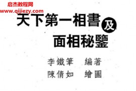 李铁笔著天下第一相书及面相秘监电子书pdf百度网盘下载学习