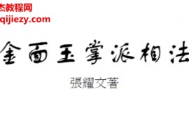 张耀文著金面玉掌派相法电子书pdf百度网盘下载学习