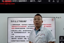 道家秘传六经奇穴之腿部调理术视频课程6集百度网盘下载学习