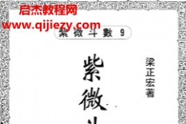 梁正宏著紫微斗数机密电子书pdf百度网盘下载学习