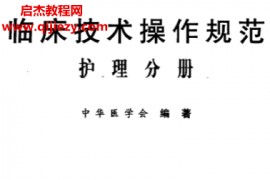 临床技术操作规范护理分册电子书pdf百度网盘下载学习