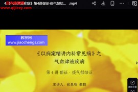 张景明以病案精讲内科常见病之气血津液疾病视频课程22集百度网盘下载学习