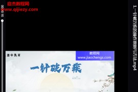 王哲一针破万疾视频课程百度网盘下载学习