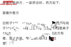 中医治疗面瘫外敷秘方配方电子资料百度云网盘下载学习