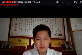 赵伟峰赵氏寻因断根速效通经术视频课程3集百度网盘下载学习
