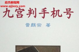 雷麟宗著九宫判手机号电子书pdf百度网盘下载学习
