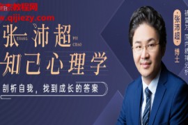 张沛超知己心理学:剖析自我找到成长的答案音频课程课件百度网盘下载学习