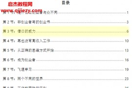 穷人创业干法(辞职创业28经)电子书pdf百度网盘下载学习