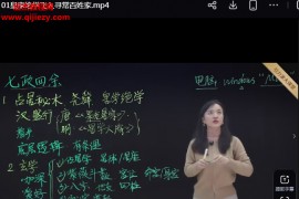 张荣淇零基础学七政四余视频课程35集百度网盘下载学习