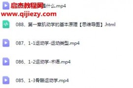 李明芳基础肌动学视频精讲89集百度网盘下载学习