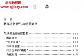 冷西宏著林厚省气功世界电子书pdf百度网盘下载学习