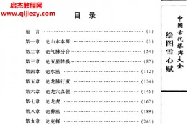 (唐)卜应天著绘图雪心赋电子书pdf百度网盘下载学习
