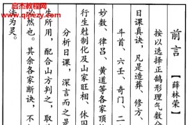 薛林荣李荣启著日课分析评论真诀电子书pdf百度网盘下载学习