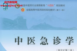 十四五中医本科教材刘清泉方邦江主编中医急诊学新世纪第二版电子版书pdf百度云网盘下载学习