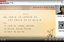 杨兆林男科经方六讲视频课程百度网盘下载学习