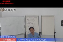 马保平教授意释黄帝阴符经视频课程165集百度网盘下载学习