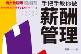 周野著手把手教你做薪酬管理电子书pdfmobiepub格式百度网盘下载学习