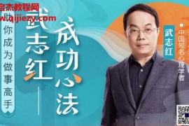 2022年度大课武志红把事情做好的心理学音频课程课件百度云网盘下载学习