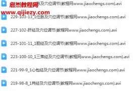杨舒十二脏腑调养视频课程160节百度网盘下载学习