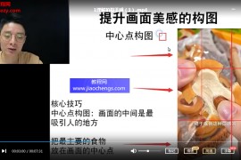 好物零食拍摄剪辑视频课程12集百度云网盘下载学习