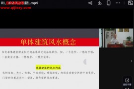 张春峰单体风水课程86集视频课程百度网盘下载学习