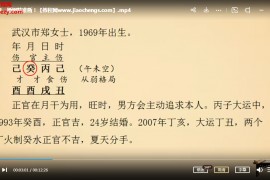 赵向阳八字全息场精准断1-3单元视频课程18集百度网盘下载学习