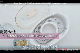 中医汤疗养颜术视频课程7集中医美颜术教程百度云网盘下载学习