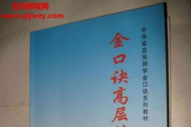 姜智元著金口诀高层技法电子书pdf百度网盘下载学习