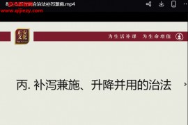 正安文化经方诊断视频课程88集百度网盘下载学习