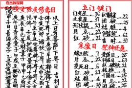 高级择日通书总册古籍彩板+黑白电子书pdf百度网盘下载学习