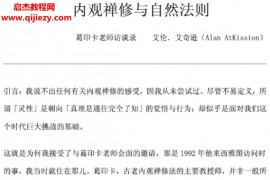内观禅修与自然法则电子书pdf百度网盘下载学习