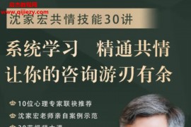 沈家宏共情技能30讲视频课程全百度云网盘下载学习