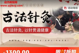 中医针灸疗法病症治疗篇视频课程31集百度网盘下载学习