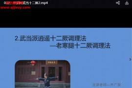 齐广发张三丰秘传的腿部养生绝学“武当逍遥十二厥”小腿藏百病厥通万病消视频课程9集百度网盘下载学习