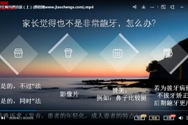 郑蕾实用正畸洽谈与话术视频课程2集+文字资料百度网盘下载学习