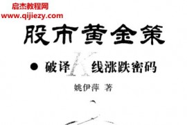 姚伊萍著股市黄金策电子书pdf百度网盘下载学习