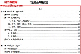 易海游龙著盲派命理秘笈电子书pdf百度网盘下载学习