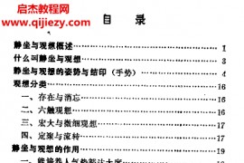 吴大才著静坐与观想电子书pdf百度网盘下载学习