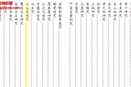 神咒全集现代打印版127筒子页电子书pdf百度网盘下载学习