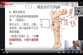 高晓尚循经刺络疗法精品课非物质文化遗产4天视频课程百度网盘下载学习