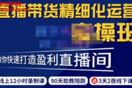隆哥短视频直播运营实操班直播带货精细化运营实操教你快速打造盈利直播间百度云网盘下载学习
