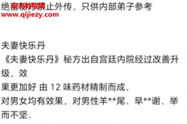 夫妻快乐丹秘方电子书pdf百度网盘下载学习