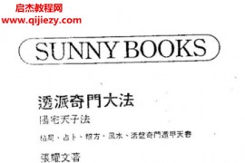 张耀文著透派奇门大法电子书pdf百度网盘下载学习