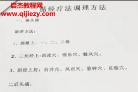 循经疗法杀手锏调理图片资料百度网盘下载学习