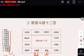 武斌紫微斗数入门到上手视频课程23集百度网盘下载学习