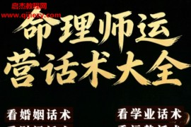 命理师运营话术大全电子书pdf百度网盘下载学习