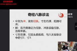 王万霞八关骨脉象精准诊断各种慢性疑难病证视频课程5集百度网盘下载学习
