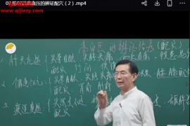 张景明常见病穴位治疗之中医内科病证视频课程32集百度网盘下载学习