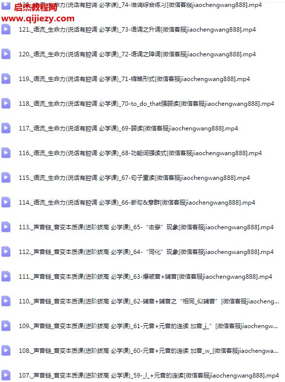 小E老師極致發(fā)音口語聽力四合一視頻課程121集百度網(wǎng)盤下載學(xué)習(xí)